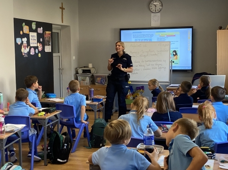 Spotkanie z panią policjantką.