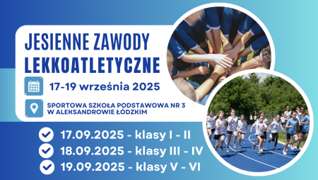 JESIENNE ZAWODY LEKKOATLETYCZNE 2025