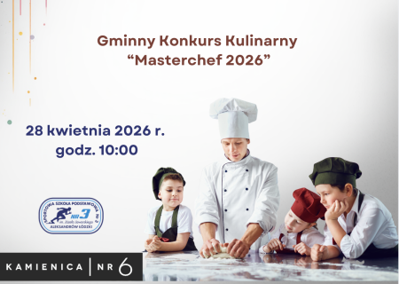 GMINNY KONKURS KULINARNY ''MASTERCHEF 2026''