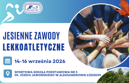 JESIENNE ZAWODY LEKKOATLETYCZNE 2026